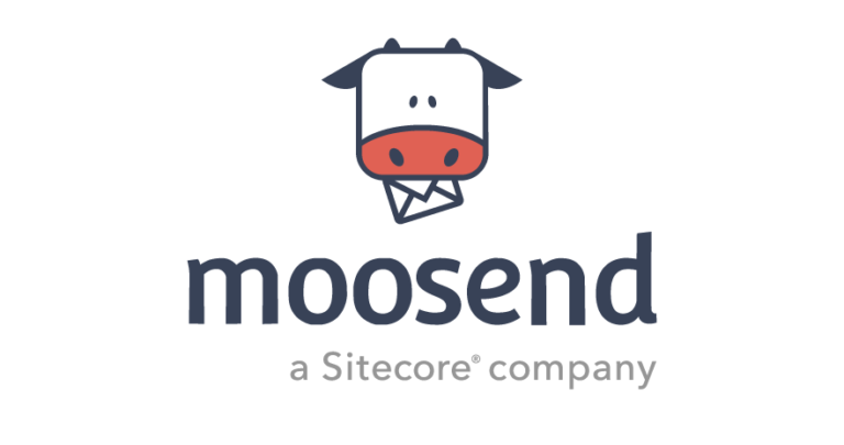 Moosend logo white background