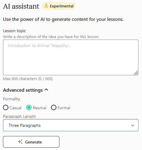 Teachable AI assistant