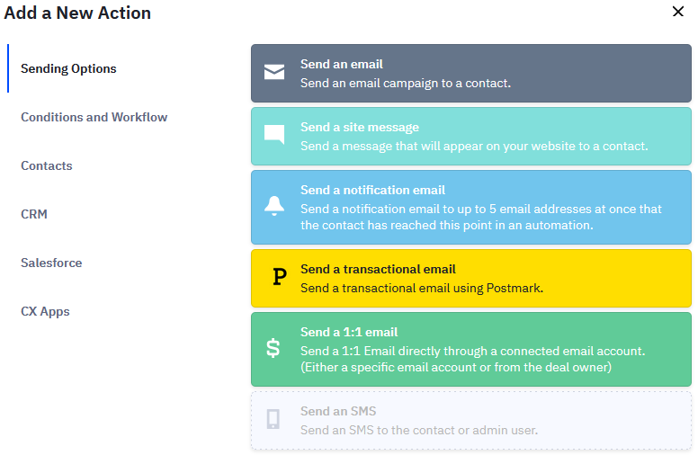 ActiveCampaign automation add action