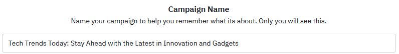 ActiveCampaign campaign name