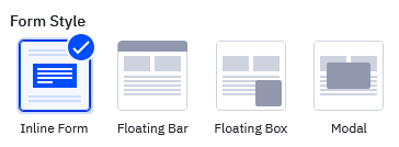 ActiveCampaign form types